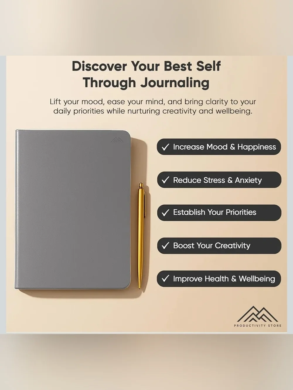 Best Daily Journal for Mindfulness & Productivity Store V. Leather 6 Mts Planner